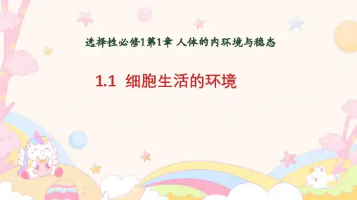 细胞生活的环境-ppt课件
