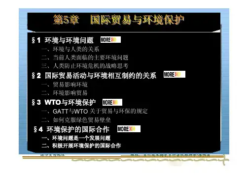 第5章国际贸易与环境保护