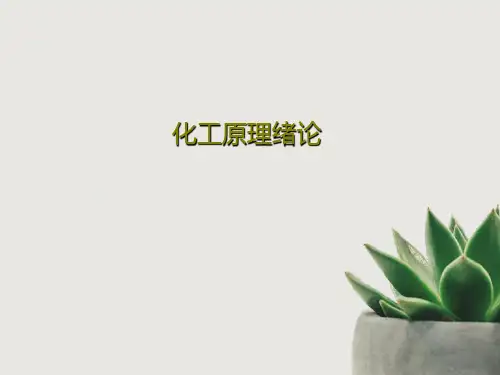 化工原理绪论24页PPT