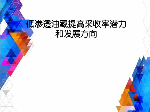 低渗透油藏提高采收率潜力和发展方向