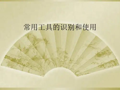 常用工具的识别和使用