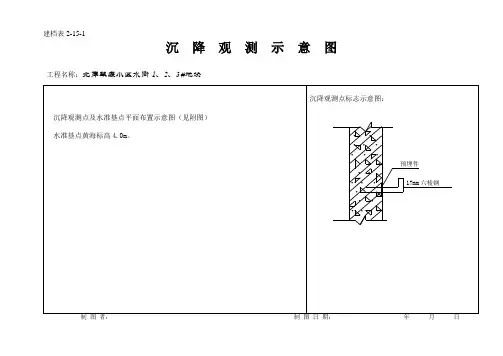 一份详细填写好的沉降观测记录表.doc