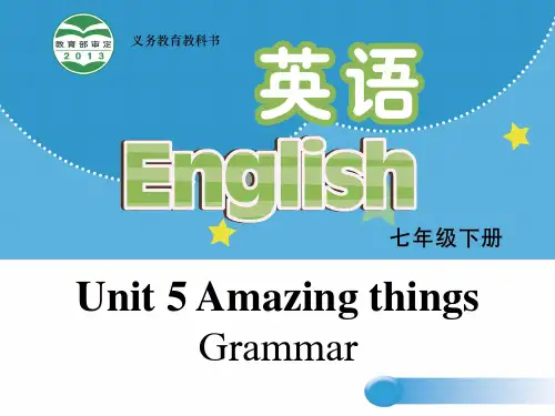 牛津译林版英语七年级下册unit5 grammar (共21张ppt)