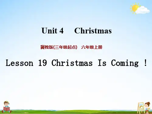 冀教版六年级英语上册《Unit 4 Lesson 19》课堂教学课件PPT小学公开课