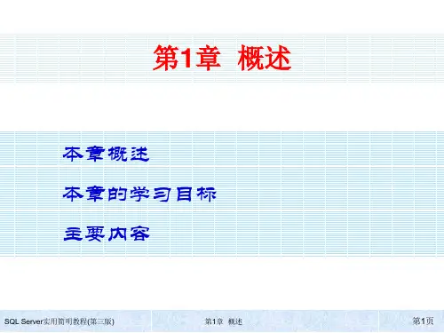 SQL Server实用简明教程(第三版) 