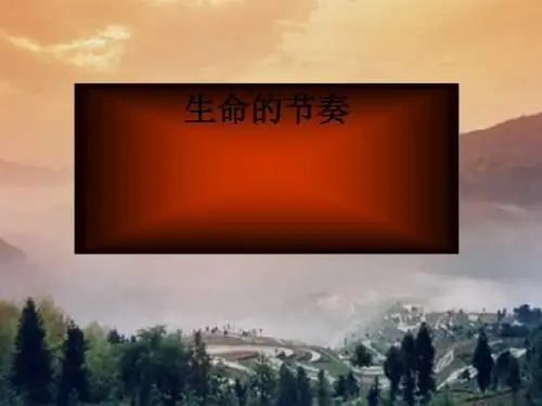 〔人教版〕生命的节奏 教学PPT课件