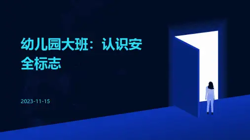 幼儿园大班：认识安全标志