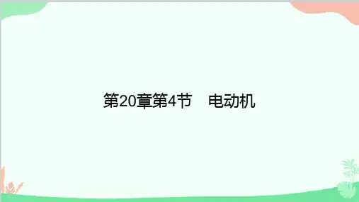 人教版物理九年级全册第20章第4节电动机习题课件