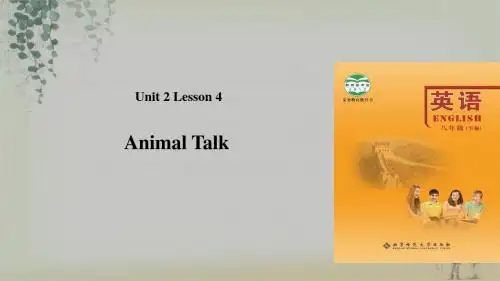 北师大版八年级下册英语课件：Unit 2 Lesson 4