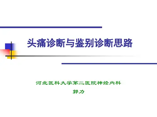头痛诊断与鉴别诊断(衡水)