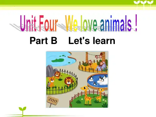 人教PEP版英语三年级上We+love+animals+PartB+learn精品教学课件