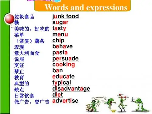 外研版九年级上册module10 unit2 Jamie is acook whose idea is changing school dinner课件