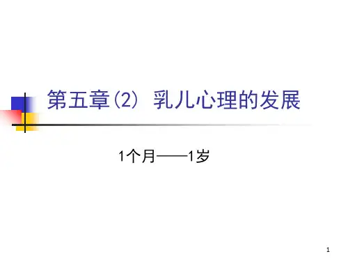 63第五章婴儿 ――乳儿(儿童心理学)PPT课件