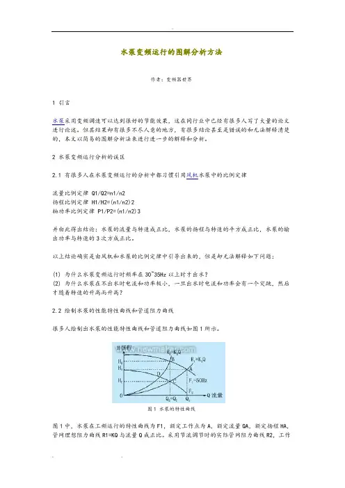水泵变频运行分析报告