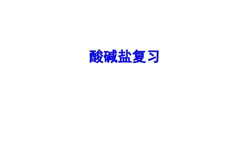 2020中考化学专题复习：酸碱盐(共13张PPT)