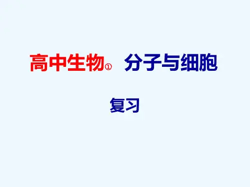 高中生物必修一全套课件.ppt讲解学习