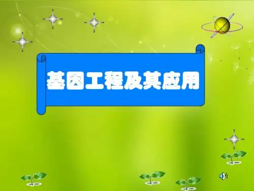高中生物《第六章 第二节 基因工程及其应用》课件3 新人教版必修2
