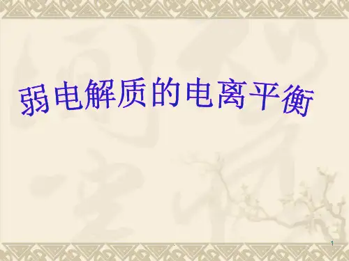 弱电解质的电离平衡PPT课件_1