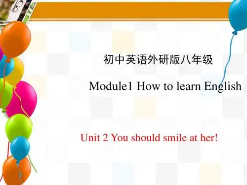 外研版八年级英语上册精品课件-Module 1 Unit 2 (共22张PPT)