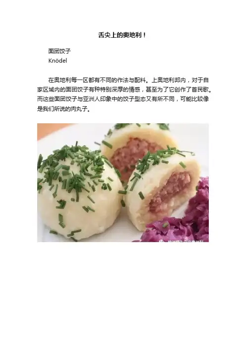 舌尖上的奥地利！