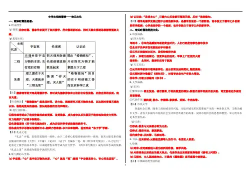 高三历史一轮复习：中华文明的繁荣——宋元文化素材
