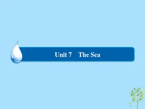2018_2019学年高中英语Unit7TheSeaSectionⅢLesson4课件北师大版必修3