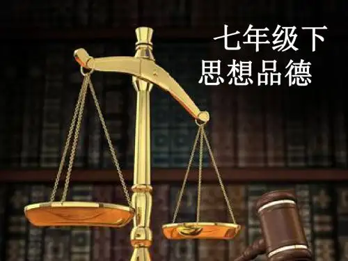 北师大版初中政治遵守法律规则 课件