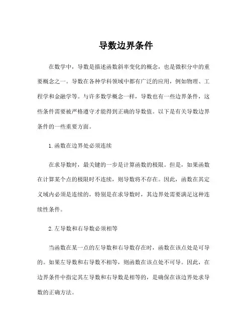导数边界条件