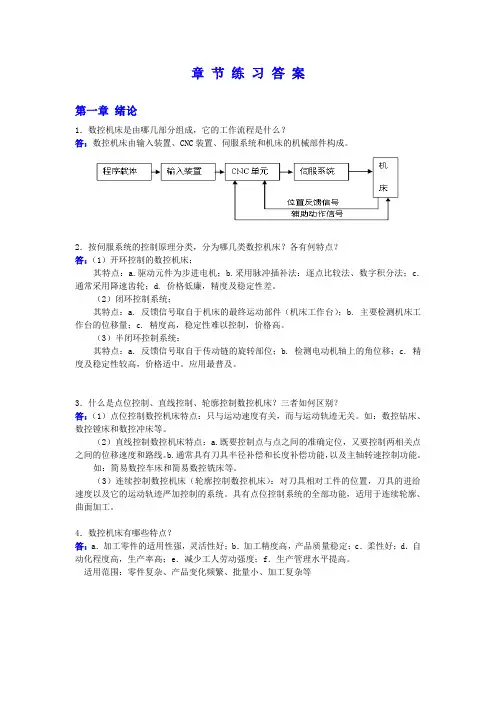 课后习题答案(数控技术)