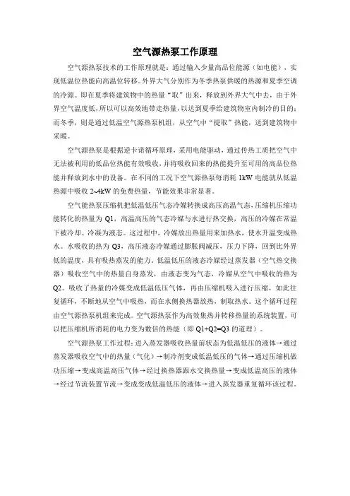 空气源热泵工作原理