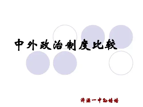 古今中外政治制度比较