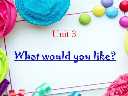 五年级上册Unit 3 What would you like Part A Lets talk(新PEP)全面版