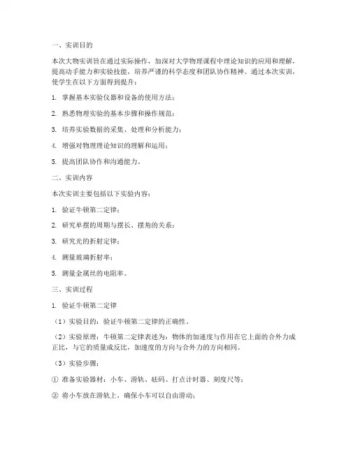 大物实训报告