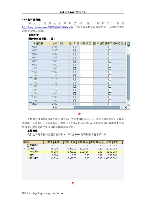 SAP-ML物料分类账