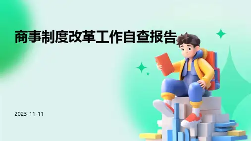 商事制度改革工作自查报告