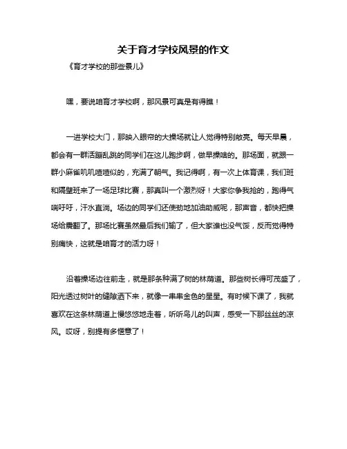 关于育才学校风景的作文