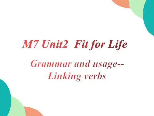 Unit 2 Grammar 2020-2021学年牛津译林版英语选修七课件