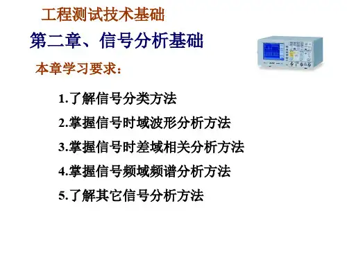 工程测试技术基础 第二部分 信号分析基础