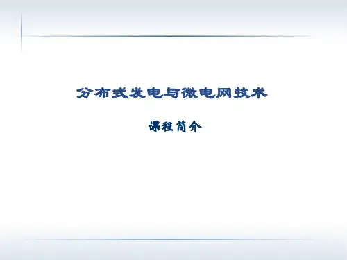 分布式发电及微电网技术