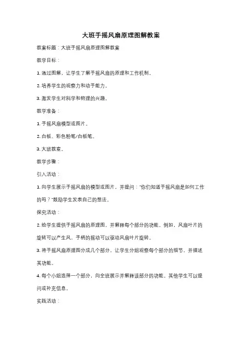 大班手摇风扇原理图解教案