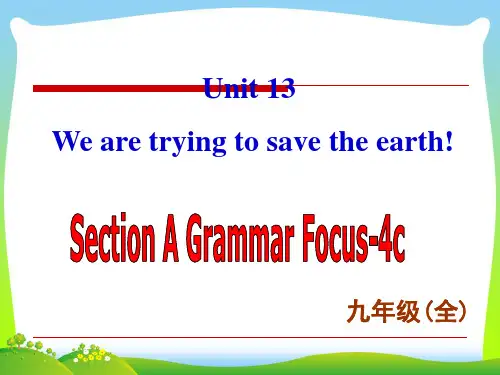 人教版九年级英语下册Unit 13 Section A-4优质课课件