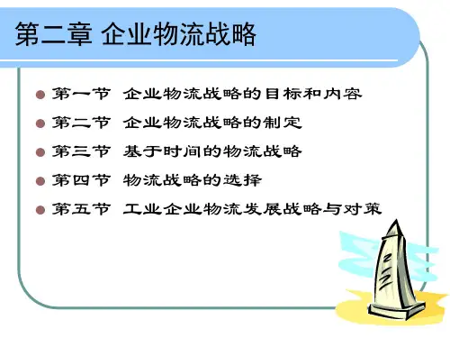 企业物流战略目标与内容