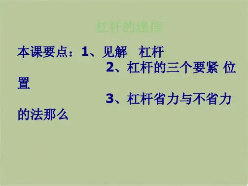 教科小学科学六上《1.2、杠杆的科学》PPT课件(2)[精选](共8张PPT)