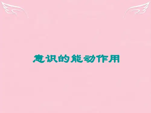 高二政治 第一课 一切从实际出发 意识能够反作用于客观事物精品课件人教版