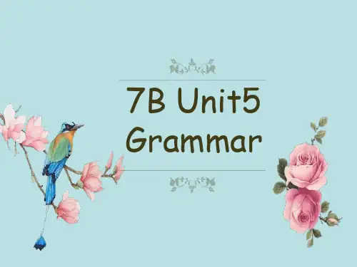 牛津译林英语七年级下册Unit5Grammar(共23张PPT)