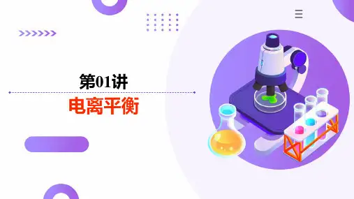 第01讲 电离平衡(课件)-2025年高考化学一轮复习讲练测(新教材新高考)