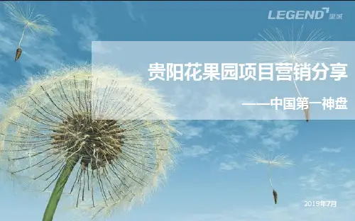 中国第一神盘—贵阳花果园地产的项目营销的的策划的方案
