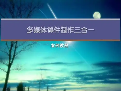 多媒体课件制作三合一
