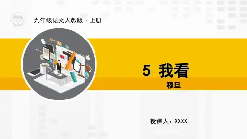 第5课  我看(精品教学课件)-【学海风暴】2020-2021学年九年级上册初三语文(人教部编版)优