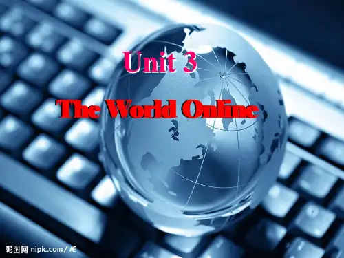 译林牛津高中英语Module7Unit3The world online-Reading(共23张PPT)